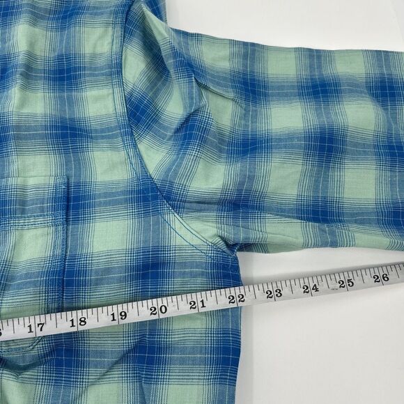 NWT Even Tide Red Plaid ButtonUp Long Sleeve Casual Shirt Medium Tall - Picture 4 of 6